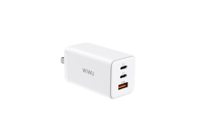 WIWU New 3 in 1 USB C Wall Charger Mini Quick Charger with GaN Tech for iPhone Samsung Huawei Laptop Fast Charging