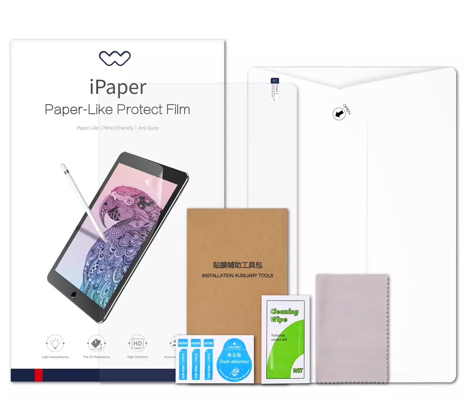 WiWU iPaper Paper Like Protector Definition Clear Tablet Anti-glare iPad Film