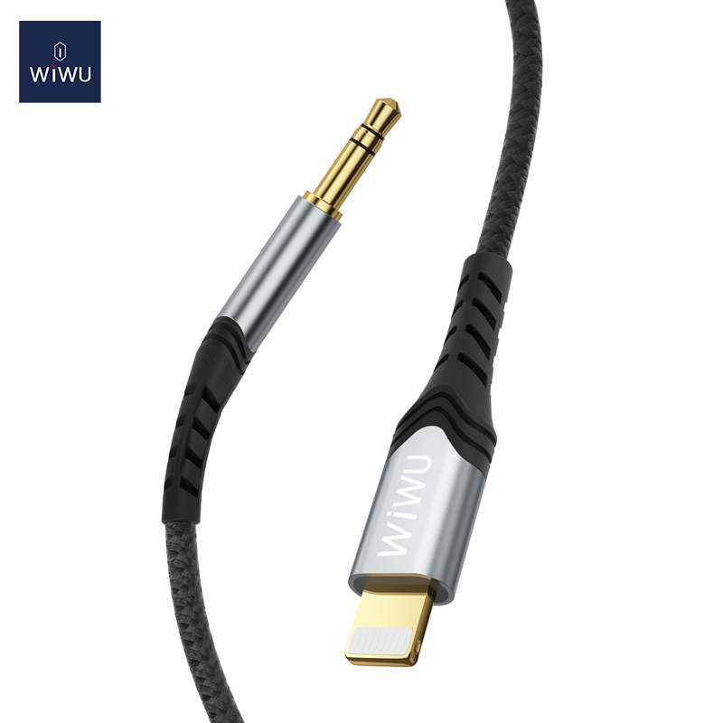WiWU YP-02 3.5mm To IOS Stereo Audio Adapter Cable Stereo150cm Length for IPhone Tablet