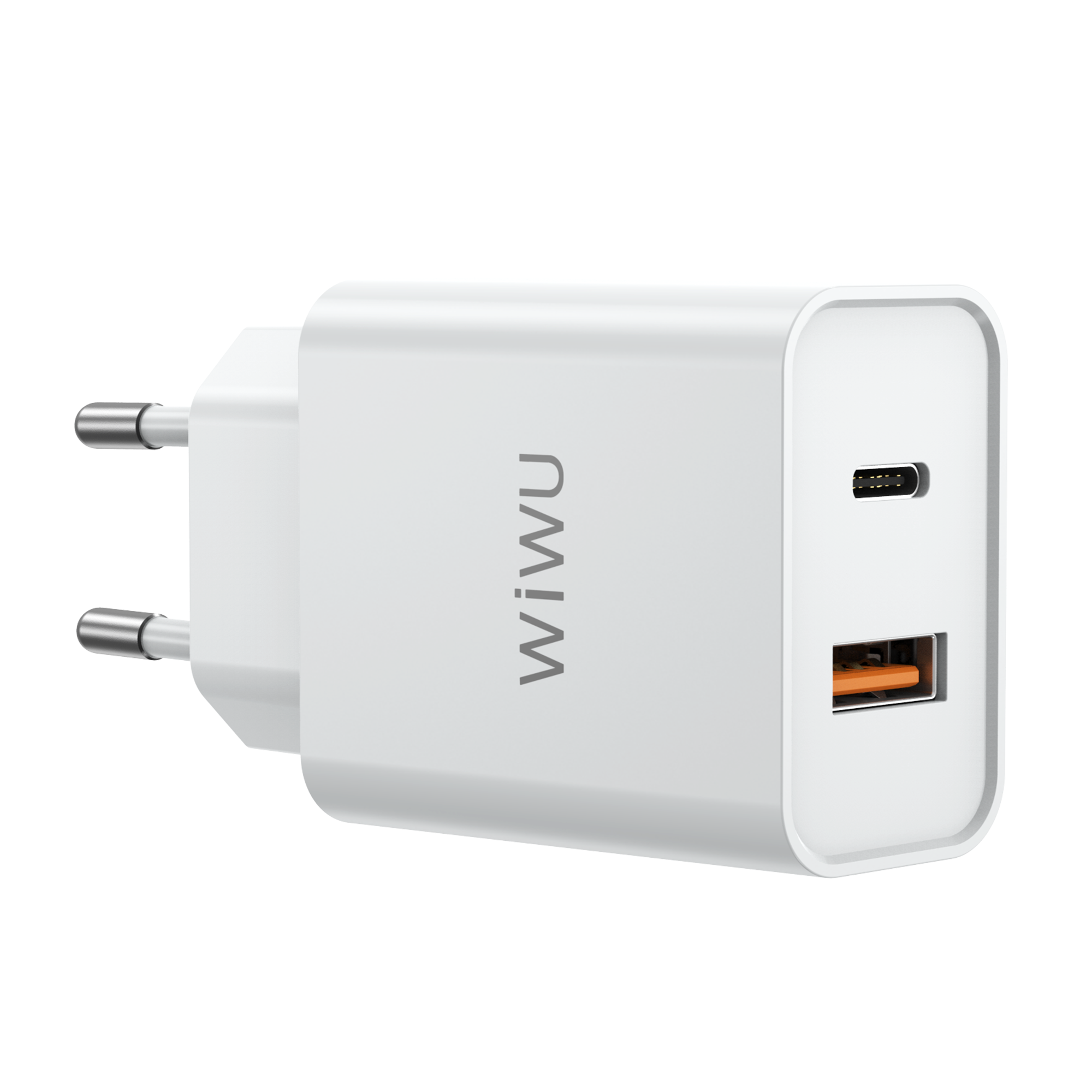 WiWU Dual USB 20W Fast Travel Wall Charger for iPhone 13 Pro Max QC3.0 EU UK Plug Power Adapter