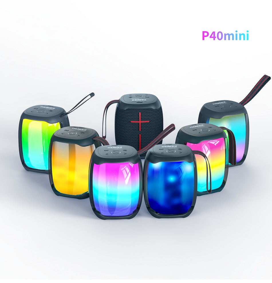 WiWU Portable Wireless Speaker P40 Mini Lightweight Waterproof 10W Powerful Sound Colorful Bluetooth Speakers