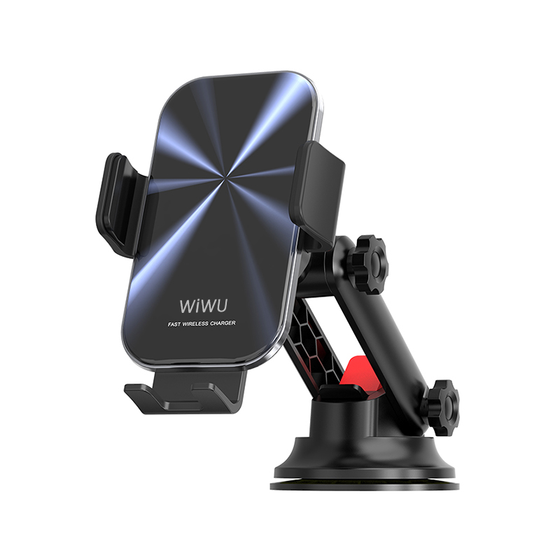 WiWU CH-307 Universal Air Vent Car Phone Mount Holder 15W Wireless Fast Charge One Touch Close & Release Smart Charing Stand