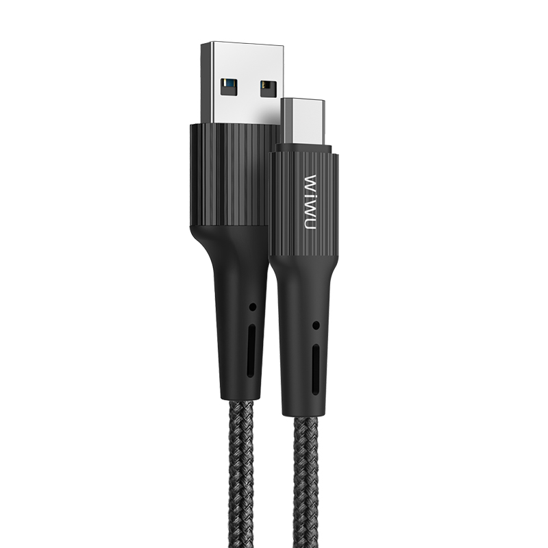 WiWU Aluminum Alloy TPE Nylon Braided USB Sync Charging Cable Micro USB Android Smart Mobile Phone Charger