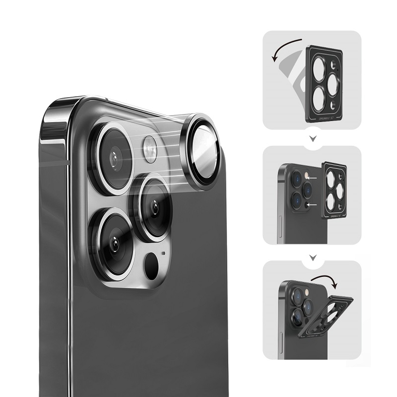 WiWU Anti-scratch Lens Guard for iPhone 13 High Quality Aluminum Alloy Glass Phone Lens Protector Glass