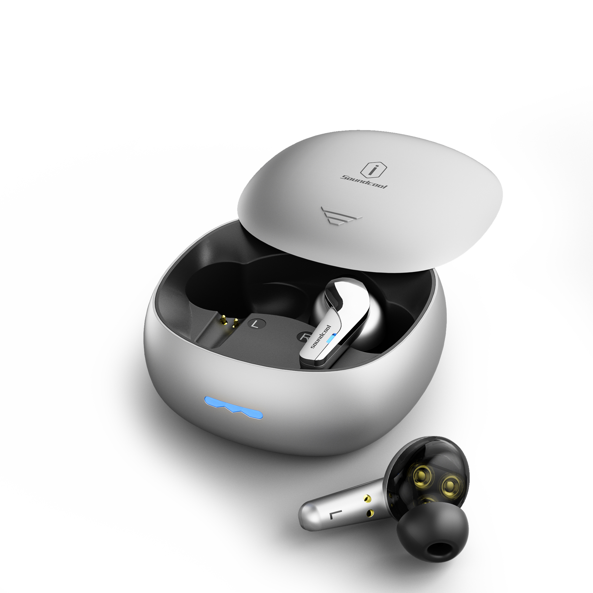 WiWU TWS09 Soundcool Touch Control Earbuds Noise Canceling Earphone TWS Wireless Earphones 3D Surround Stereo Headset